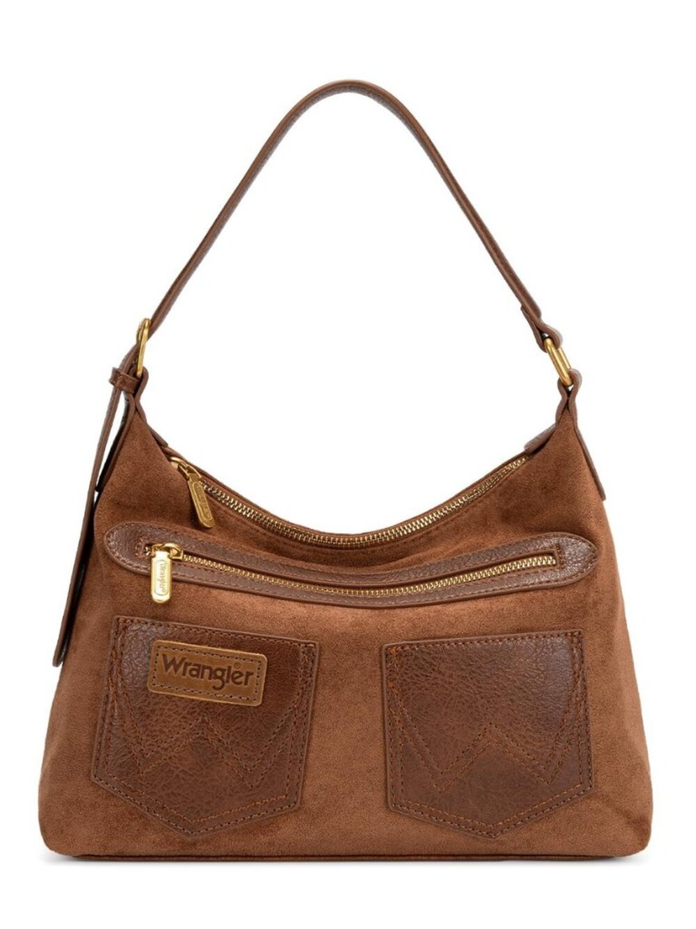 Wrangler Slouchy Shoulder Bag Faux Suede Hobo Bags Small Purses for Women